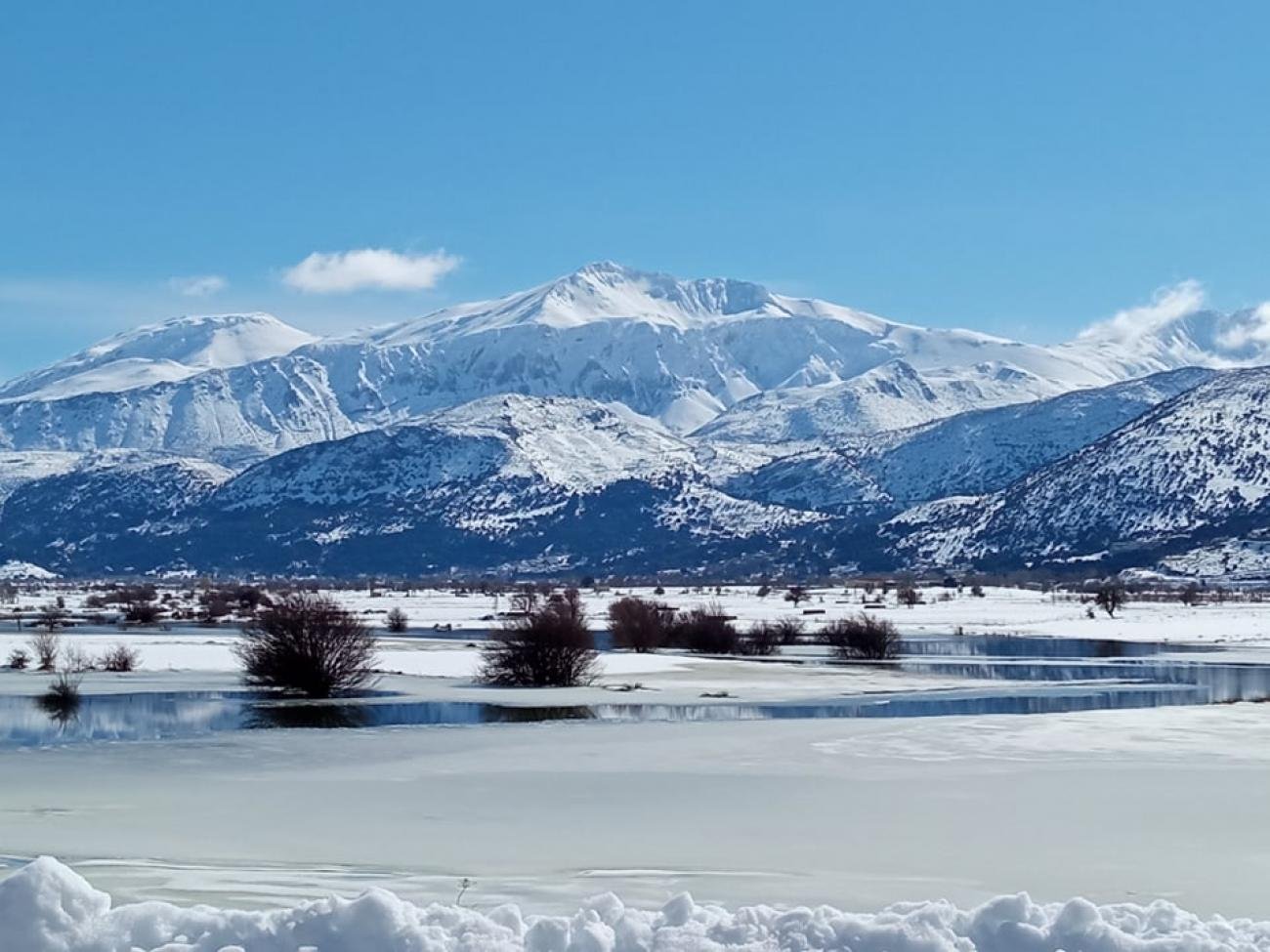 cretan vioma lasithi plateau snow